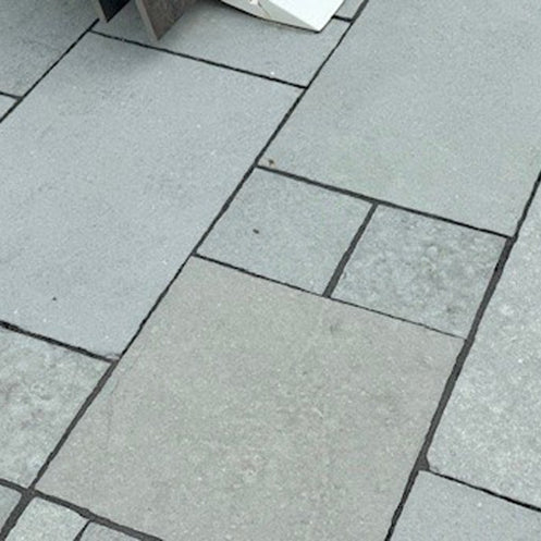 Kota Blue Limestone Paving, matt natural stone paving for patios, paths and outdoor areas at Irwin Tiles