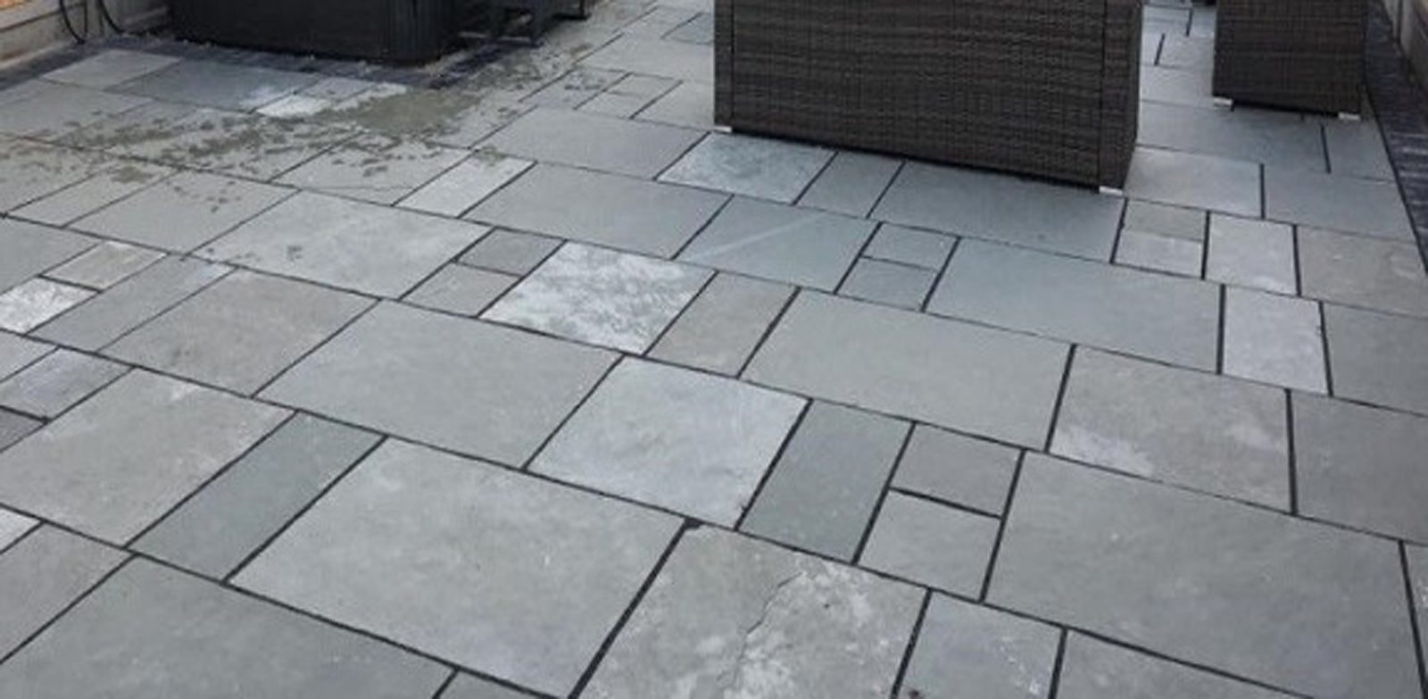 Kota Blue Limestone Paving, matt paving at Irwin Tiles