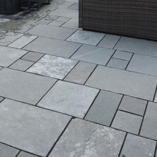 Kota Blue Limestone Paving, matt paving at Irwin Tiles