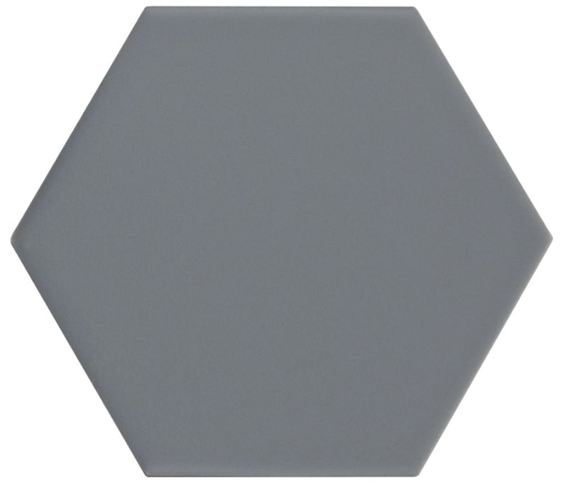 Kromatica Hex Denim Blue 11.6 x 10.1cm, matt tile at Irwin Tiles
