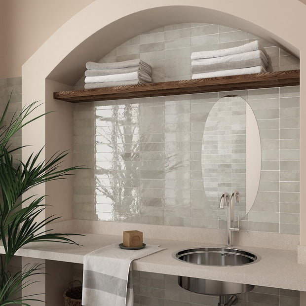 La Riviera Vert 6.5 x 20cm, ceramic tile at Irwin Tiles