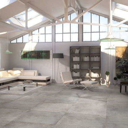 Languedoc Lussan 60 x 90cm, grey matt floor tile at Irwin Tiles