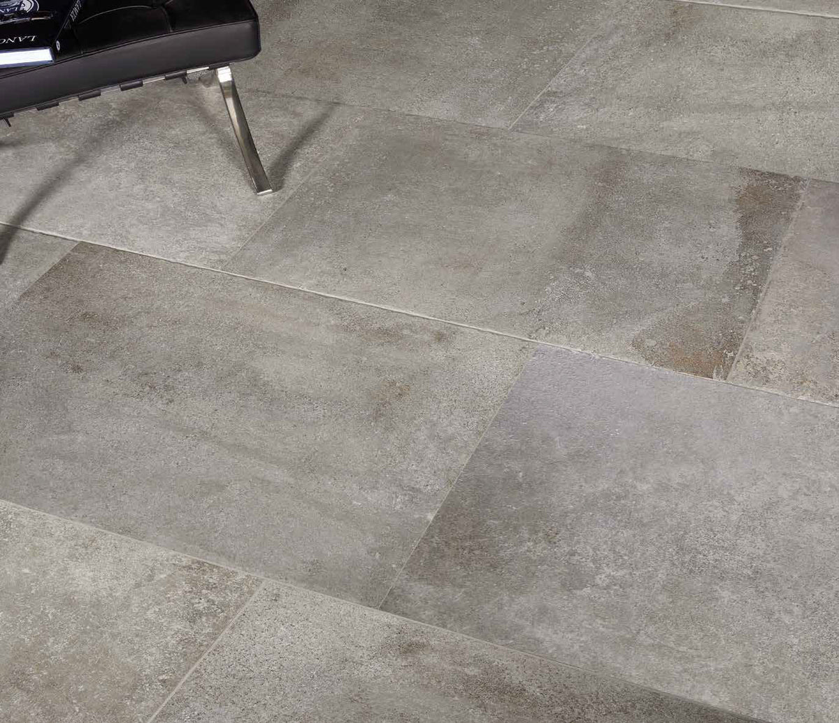Languedoc Lussan 60 x 90cm, grey floor tile from Irwin Tiles, Co. Monaghan