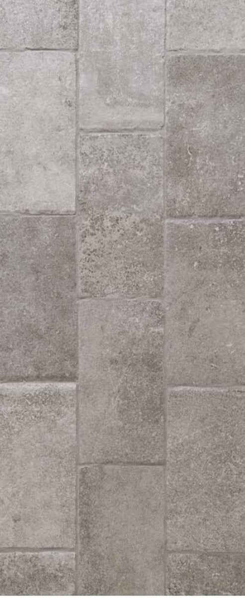Languedoc Lussan Tumbled 15cm x Free, grey matt floor tile at Irwin Tiles