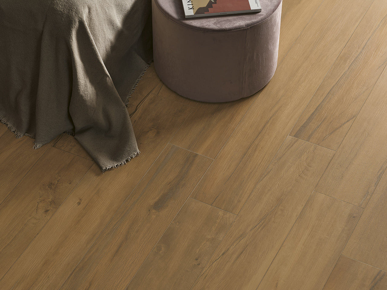 Leccio Oliato 20x180cm, dark wood effect tile at Irwin Tiles