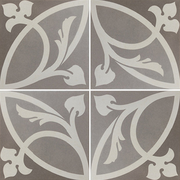 Caprice Liberty Taupe Pattern 20 x 20cm, porcelain tile at Irwin Tiles