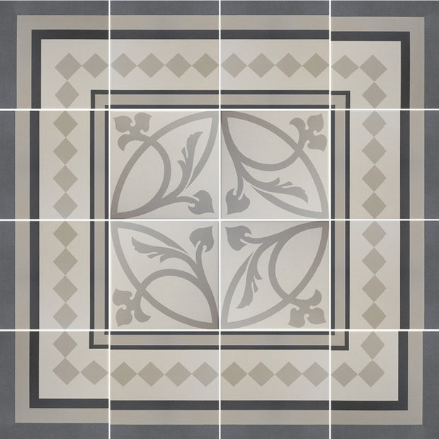 Provence Border 20 x 20cm, porcelain tile at Irwin Tiles