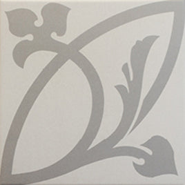 Caprice Liberty White Pattern 20x20cm, matt porcelain tile for kitchens, bathrooms and hallways at Irwin Tiles