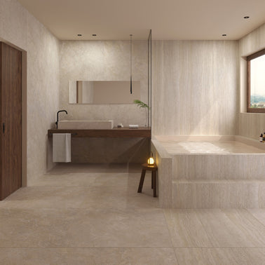 Linen Desert 100x100cm, porcelain tile at Irwin Tiles