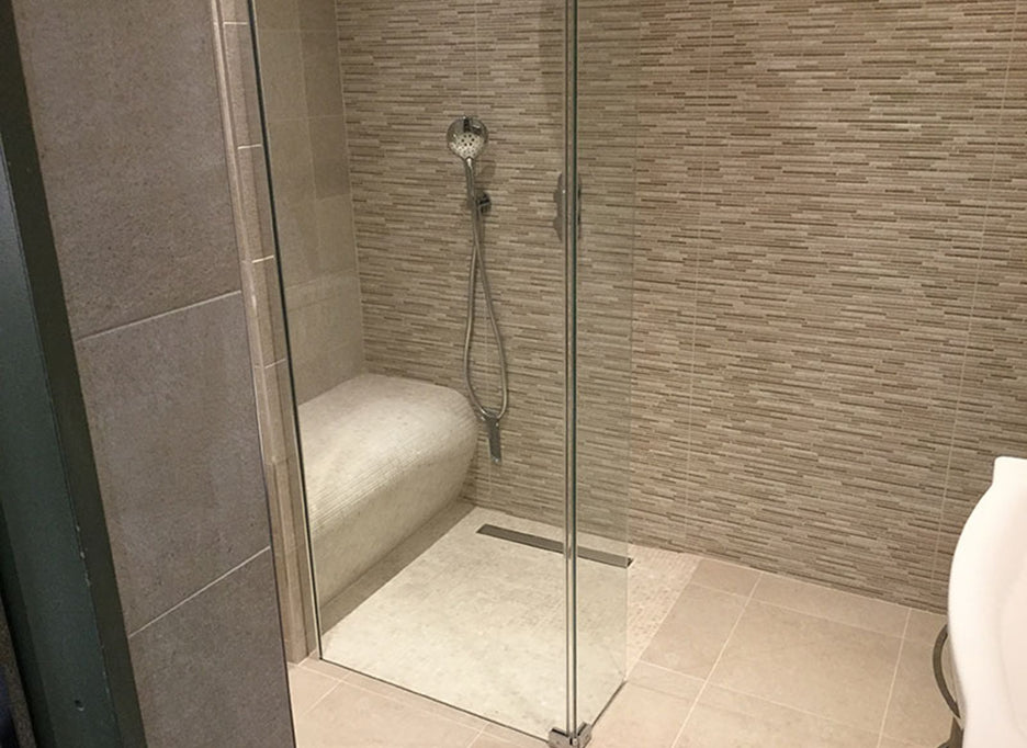 Fixplus Premium Shower Linear Drain Satin Inox, shower drain at Irwin Tiles