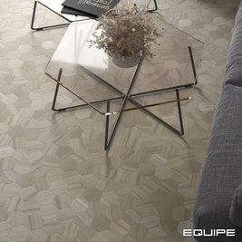 Lithos Beige Hex 11.6 x 10.1cm, hexagon tile at Irwin Tiles