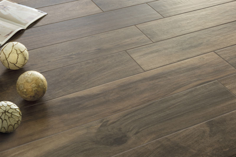 Living Noce Wood Effect 15x100cm, matt tile at Irwin Tiles