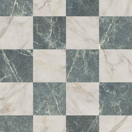 Livingstone Gold & Francia Verde Chequered 30x30cm, matt tile at Irwin Tiles