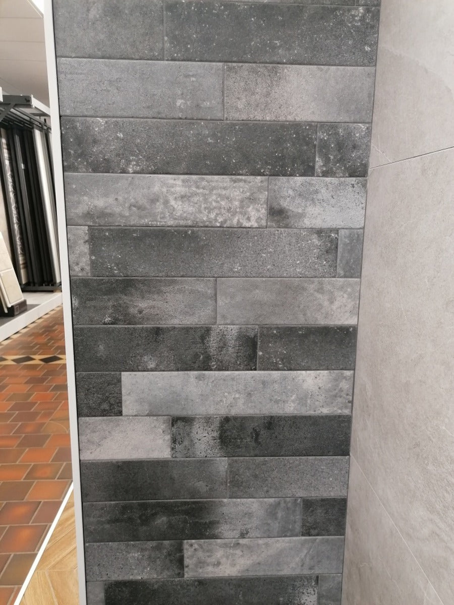 London Antracita 10 x 49cm, porcelain tile at Irwin Tiles