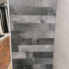 London Antracita 10 x 49cm, porcelain tile at Irwin Tiles