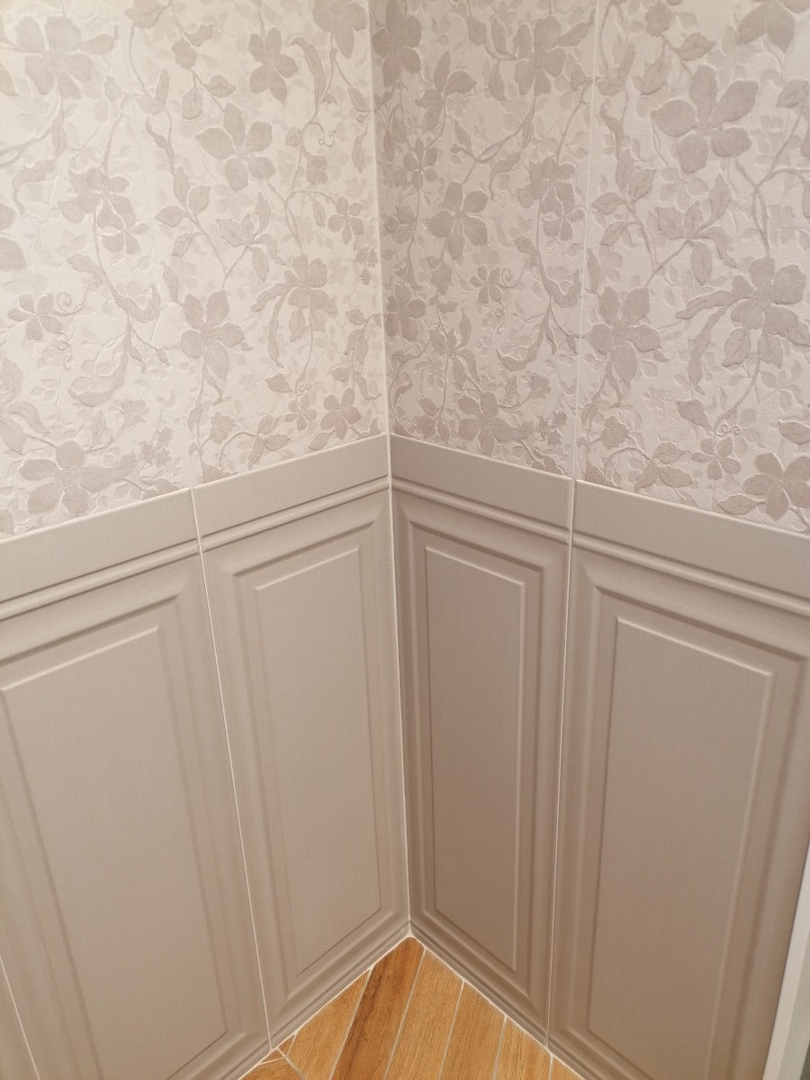 Floral Blanco 30 x 90cm, matt wall tile for feature walls at Irwin Tiles