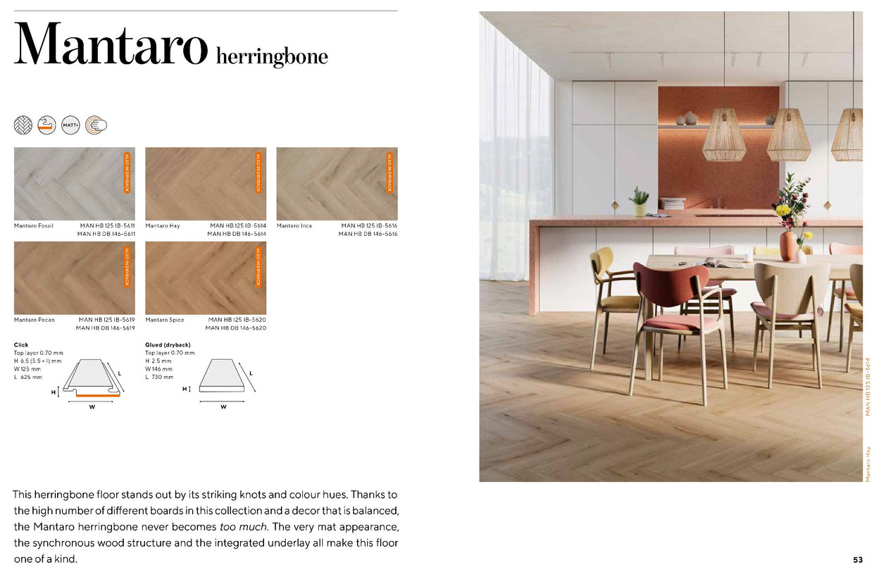 Mantaro Hay Herringbone Luxury Parquet Vinyl luxury click vinyl flooring, light, at Irwin Tiles