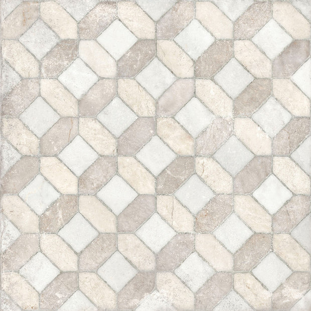 Marmi Imperiali Decor Petra 60x60cm, multi-colour matt tile at Irwin Tiles