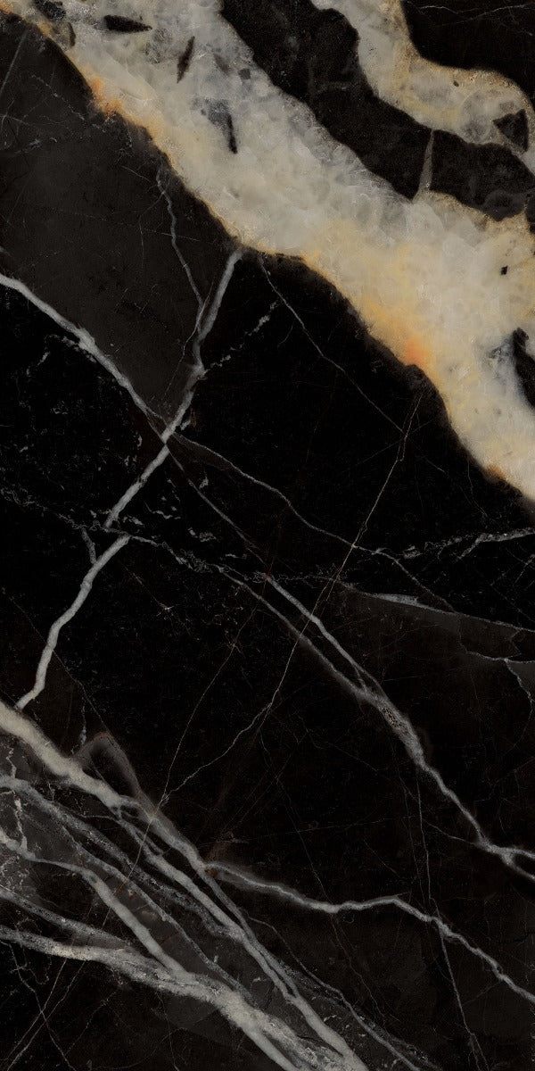 Marmoteca Golden Carbon Luxr 60x120cm, porcelain tile sold by the box at Irwin Tiles