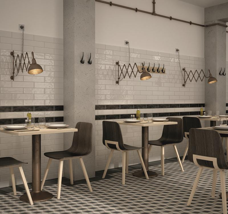 Masia Gris Claro 15x7.5cm, gloss wall tile at Irwin Tiles