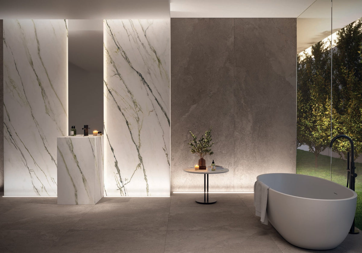Matcha Green 100x275cm, porcelain tile at Irwin Tiles