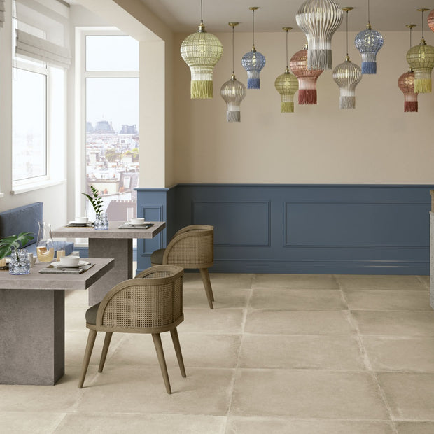 Materica Ecru 120x120cm, porcelain tile at Irwin Tiles
