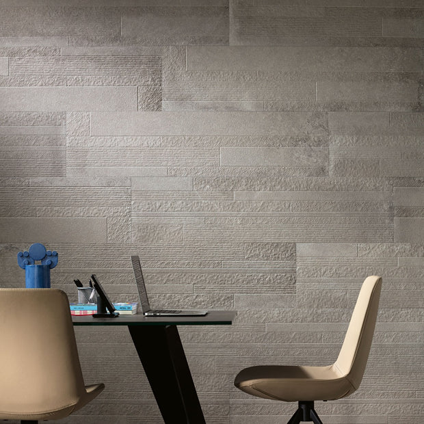 Materica Brick Perla 30 x 120cm, matt tile at Irwin Tiles