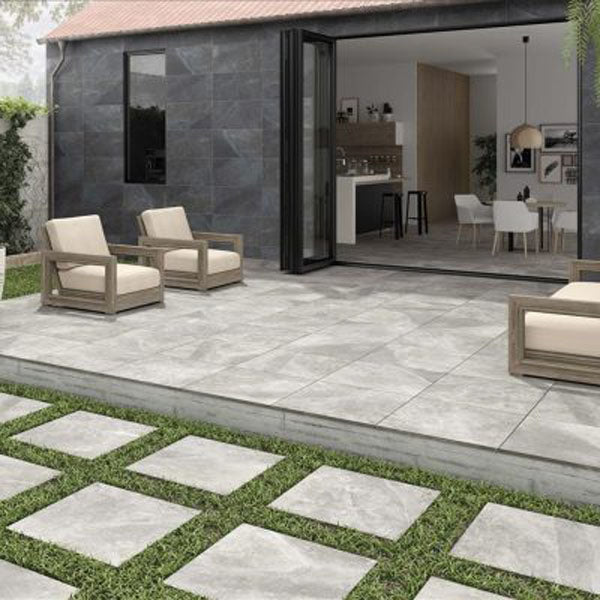 Maverick Grey 60 x 60 x 2cm, porcelain paving at Irwin Tiles