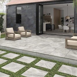 Maverick Grey 60 x 60 x 2cm, porcelain paving at Irwin Tiles