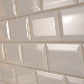 Metro Cream 15x7.5cm, gloss wall tile at Irwin Tiles