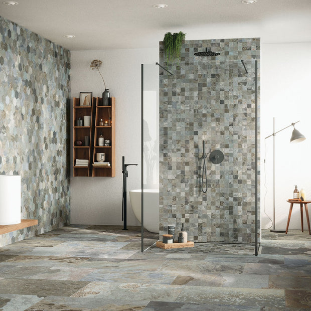 More Sage 60 x 120cm, grey matt tile at Irwin Tiles