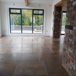 Moroccan Dust Limestone Flagstone, tile from Irwin Tiles, Co. Monaghan