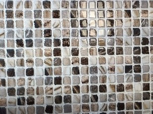 Mosaic Roman Plata 30x45cm, brown gloss wall tile at Irwin Tiles