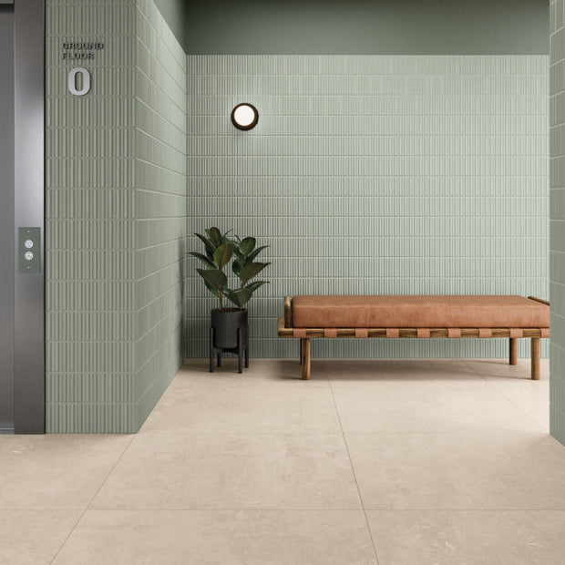 Harmony Moves Green 20x40cm, wall tile at Irwin Tiles