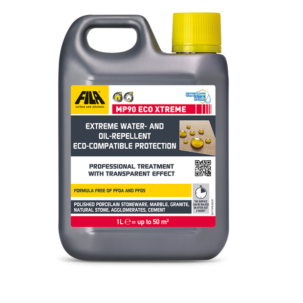 Fila MP90 Stain Protector Eco 375ml, cleaner and sealer for cleaning and protecting tiled surfaces at Irwin Tiles