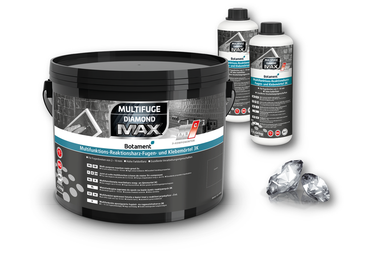 Botament Multifuge Diamond Max Epoxy Grout - 3-PART System, tile grout at Irwin Tiles