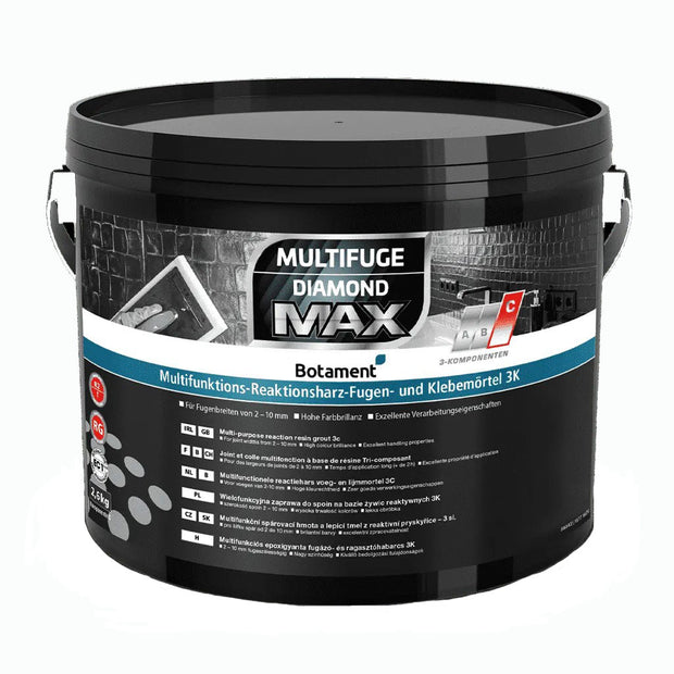 Botament Multifuge Diamond Max Epoxy Grout - 3-PART System, tile grout for filling joints between wall tiles at Irwin Tiles