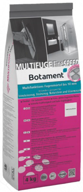 Sand Grey Multifuge Fine Speed Grout Botament 4kg, tile grout at Irwin Tiles