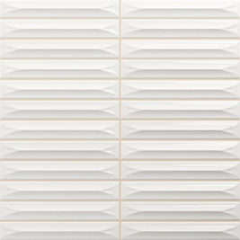 Nairobi Arrow Off-White 20x20cm Kit Kat Tile, gloss wall tile at Irwin Tiles