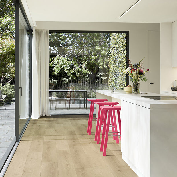 Nakuru Lion Plank Rigid LVT, light wood effect luxury click vinyl flooring at Irwin Tiles
