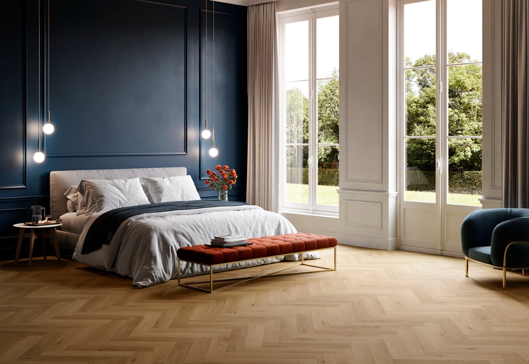 Nakuru Kenya Herringbone Rigid LVT, luxury click vinyl flooring at Irwin Tiles