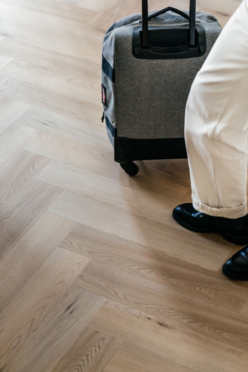 Nakuru Safari Herringbone Rigid LVT luxury click vinyl flooring, light, at Irwin Tiles, view 19