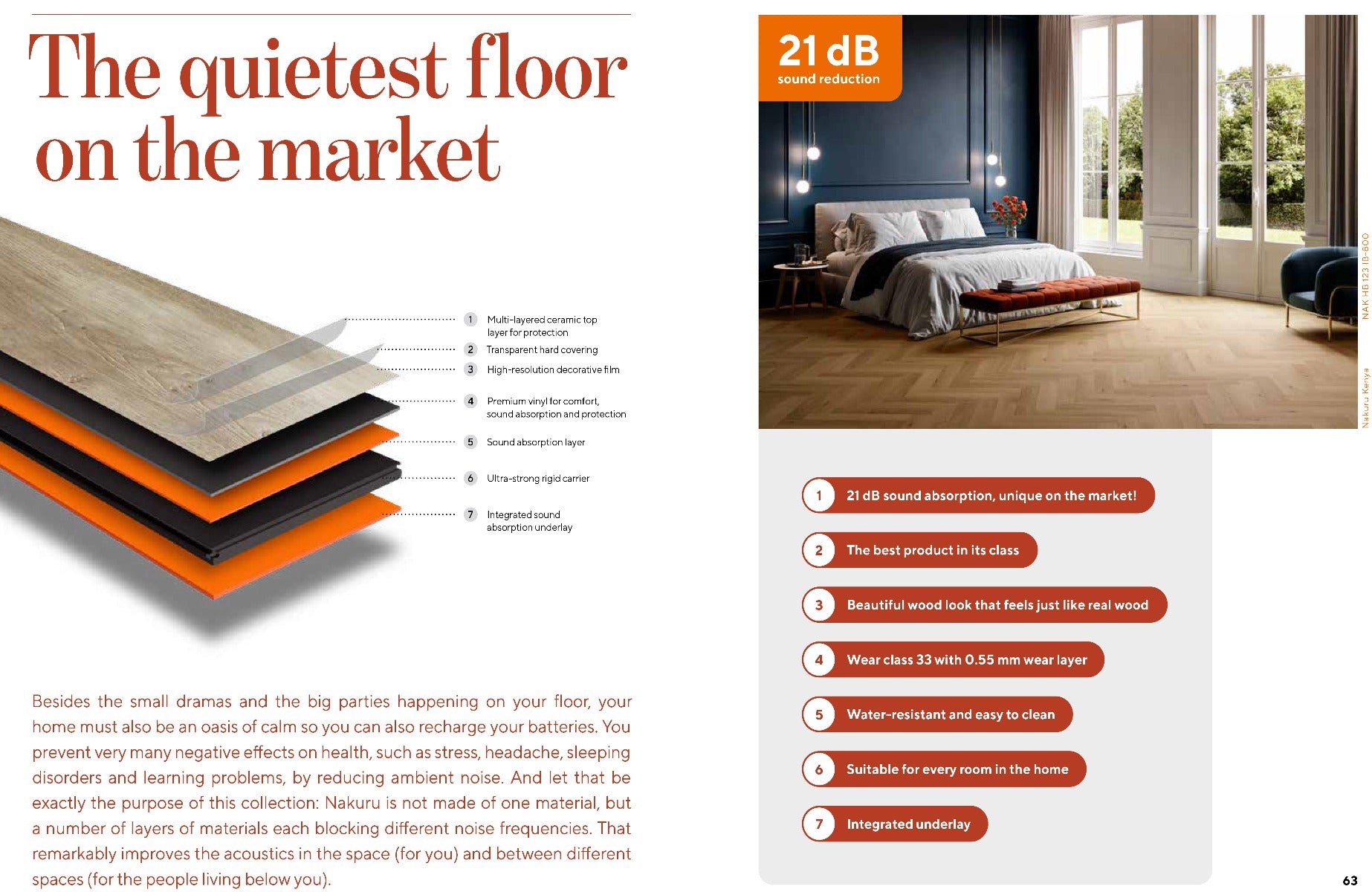 Nakuru Kenya Herringbone Rigid LVT, medium luxury click vinyl flooring from Irwin Tiles, Co. Monaghan