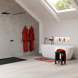 Nakuru Ivory Plank Rigid LVT, luxury click vinyl flooring for kitchens, hallways and living rooms at Irwin Tiles