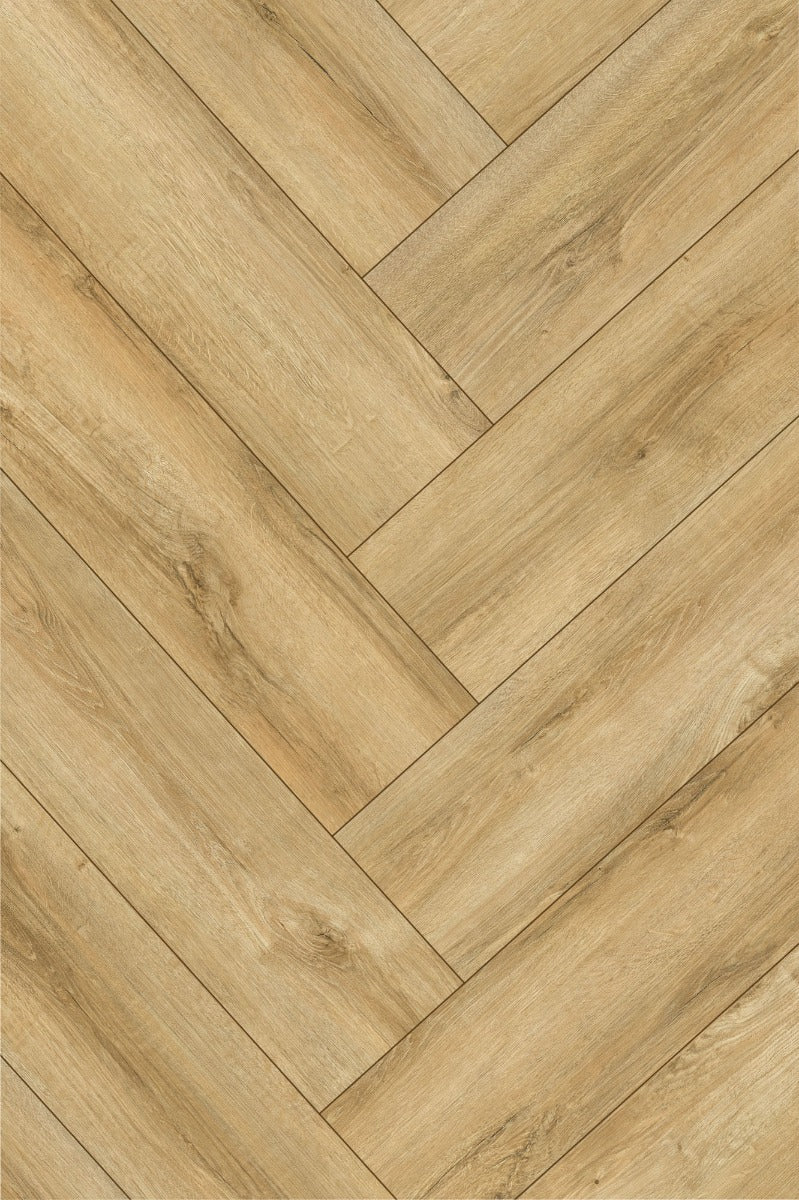 Natural Moss Herringbone Laminate 12mm Waterproof, laminate flooring from Irwin Tiles, Co. Monaghan