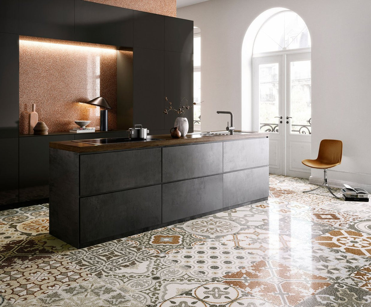 New Deco Patchwork Lappatto 60 x 60cm, porcelain tile at Irwin Tiles