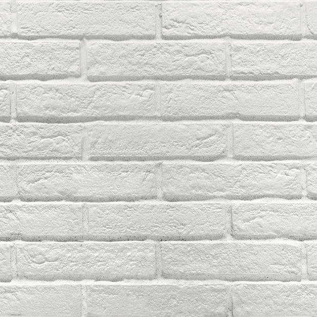 New York White Brick Tile 6x25cm, porcelain tile at Irwin Tiles