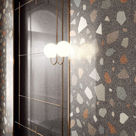 Palladian Dark Lappatto 90 x 90cm, semi-gloss porcelain tile for kitchens, bathrooms and hallways at Irwin Tiles