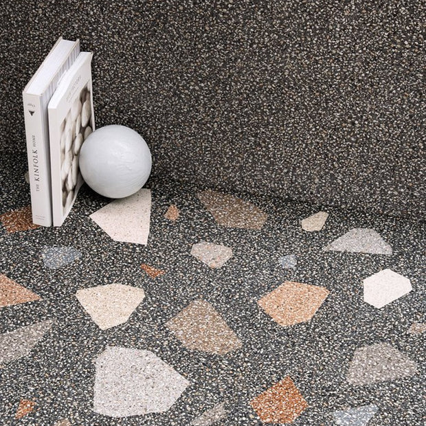 Palladian Dark Lappatto 90 x 90cm, multi-colour semi-gloss tile at Irwin Tiles