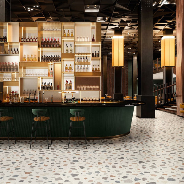 Palladian Light Lappatto 90 x 90cm, porcelain tile at Irwin Tiles